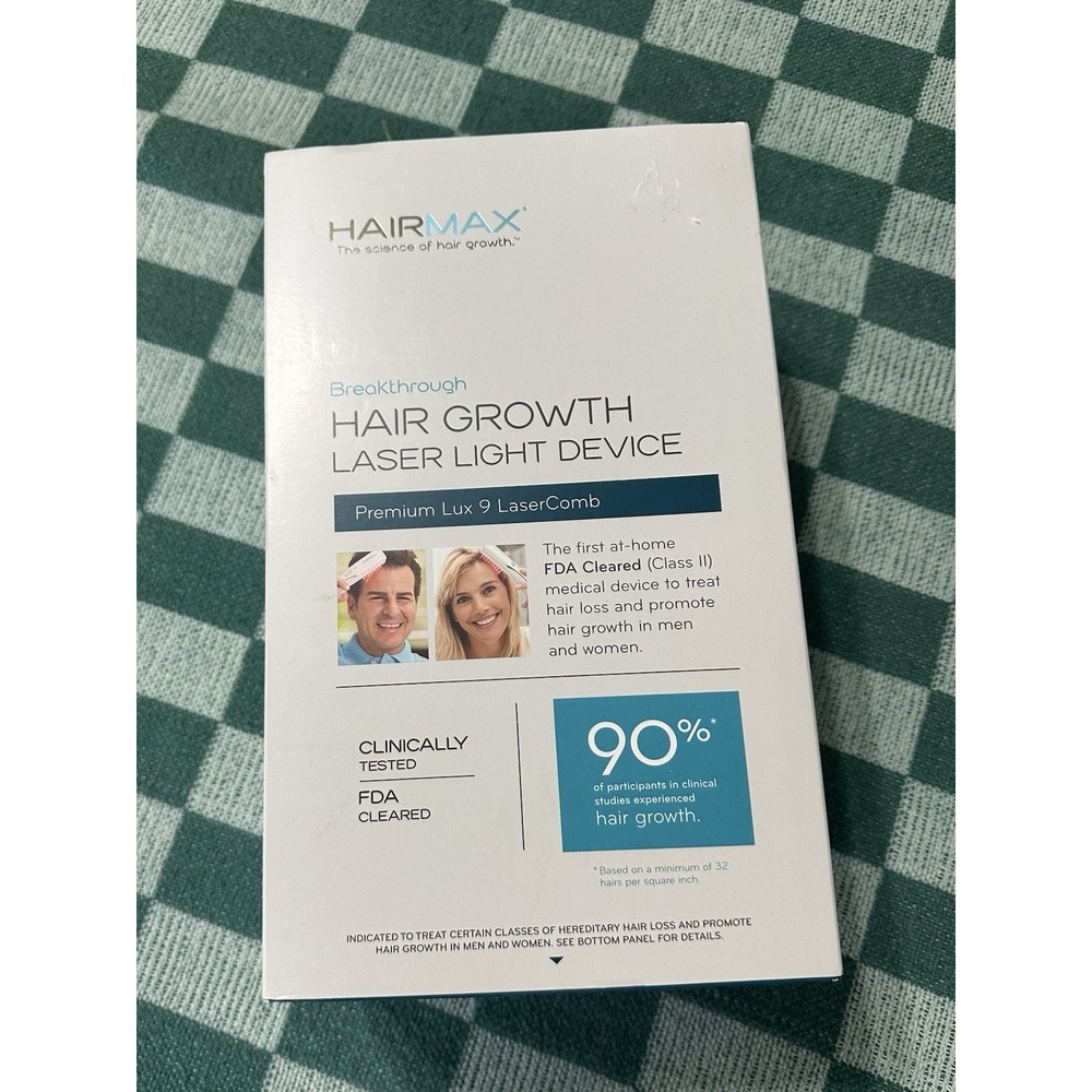 HairMax - Premium Lux 9 LaserComb - Hair Growth Laser Light System  New